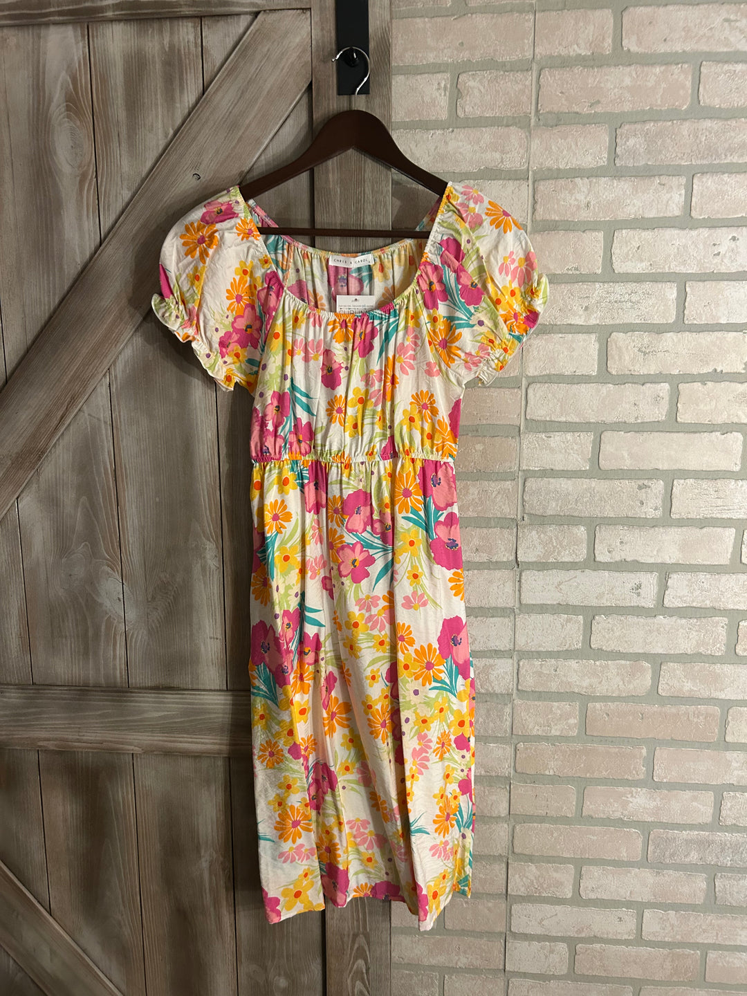Sunny Days Floral Short Sleeve Dress