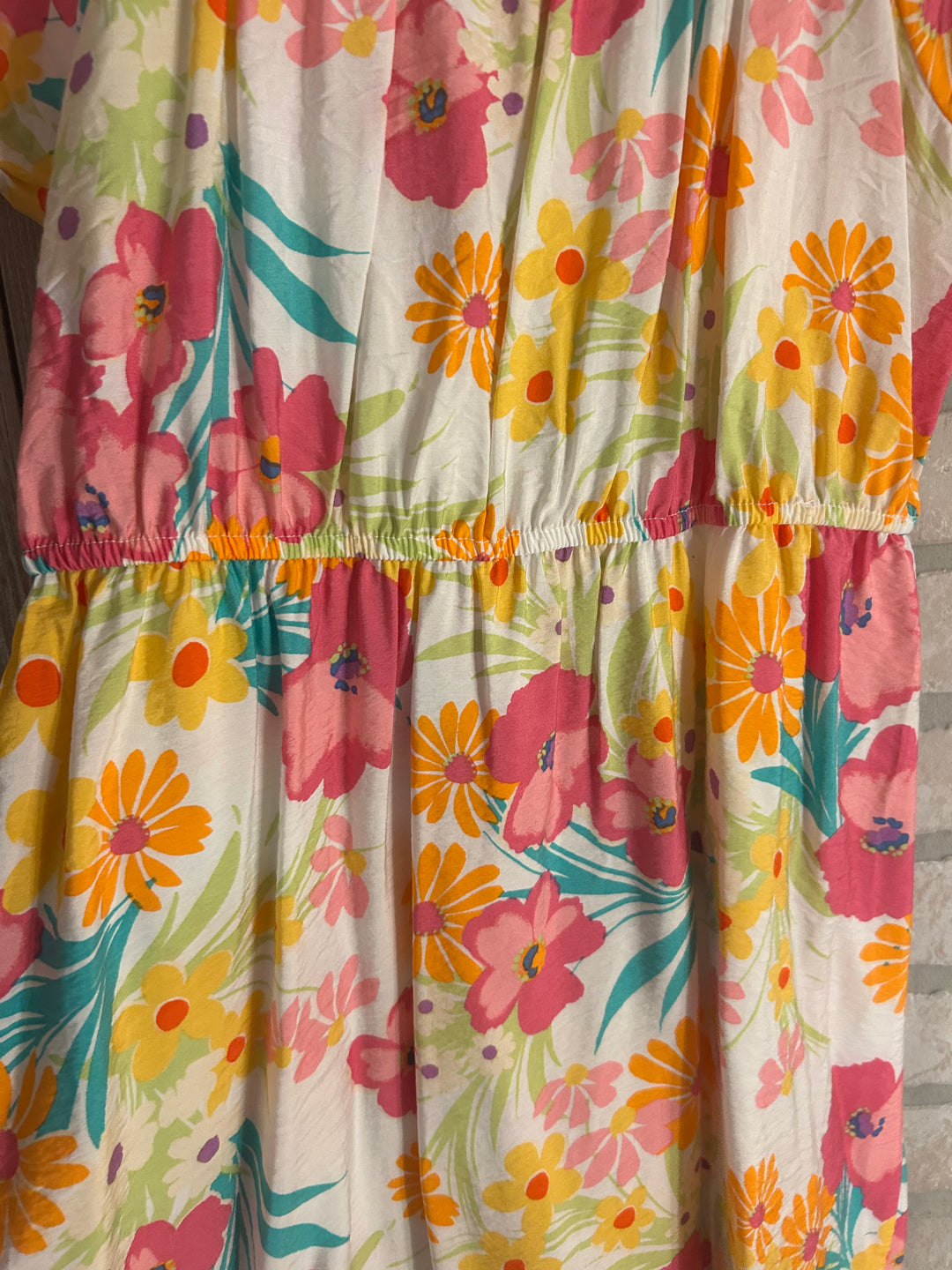 Sunny Days Floral Short Sleeve Dress