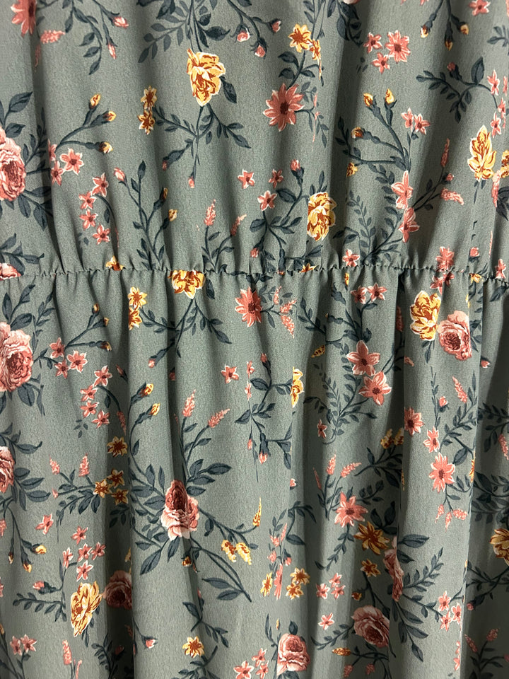 Sage Meadow Floral Dress