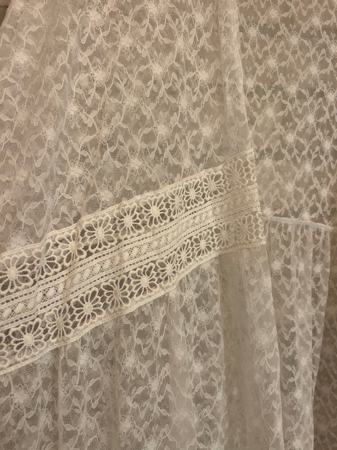 Ivory Wildflower Lace Kimono