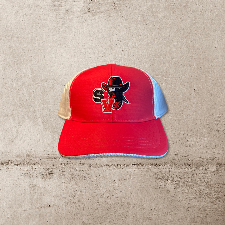 Mavericks Adult SV Mavs Logo Ball-Cap - Red/white