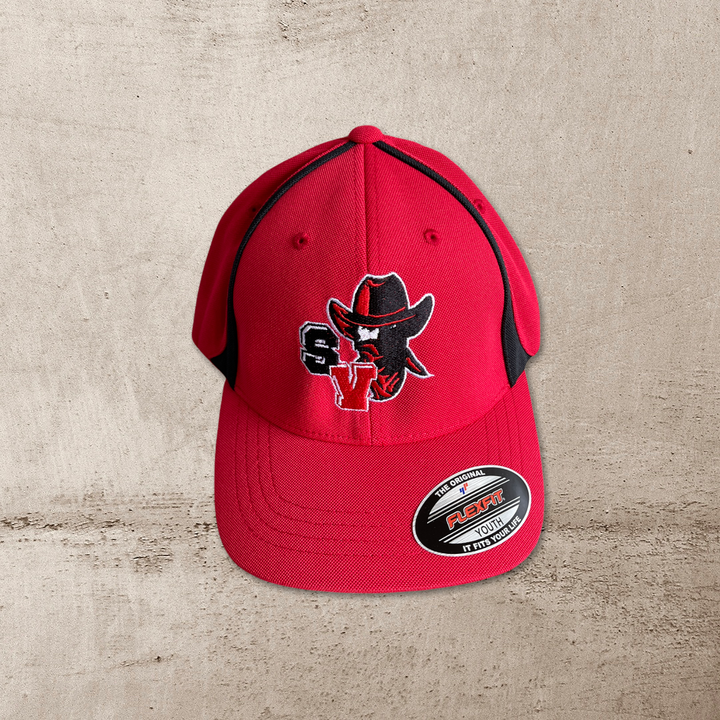 Mavericks Youth Mavs Logo Flexfit Zone Cap - Red/blk