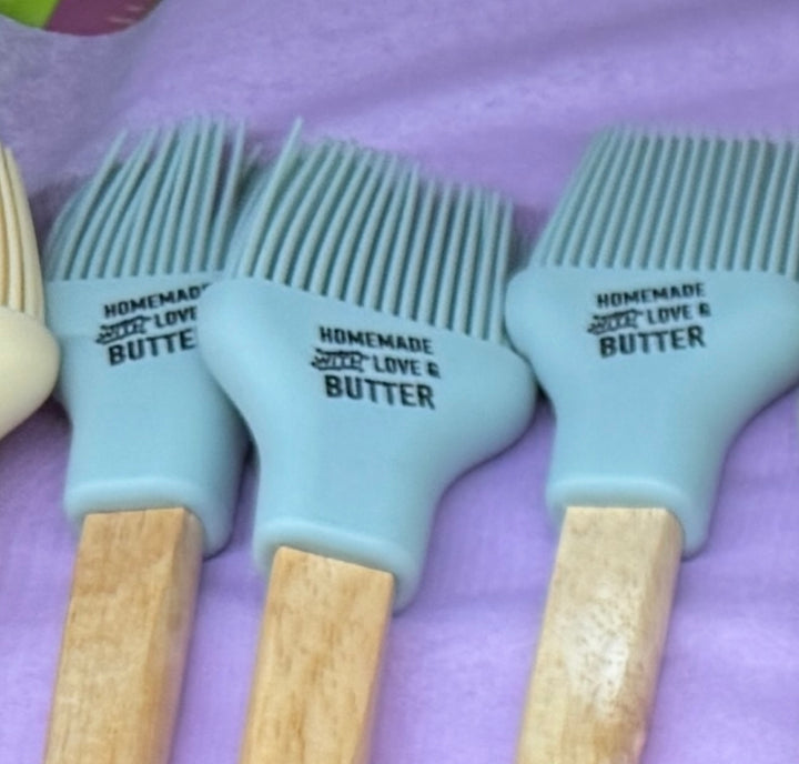 Krumbs Kitchen Farmhouse Collection Silicone Basting Brush - 4 designs