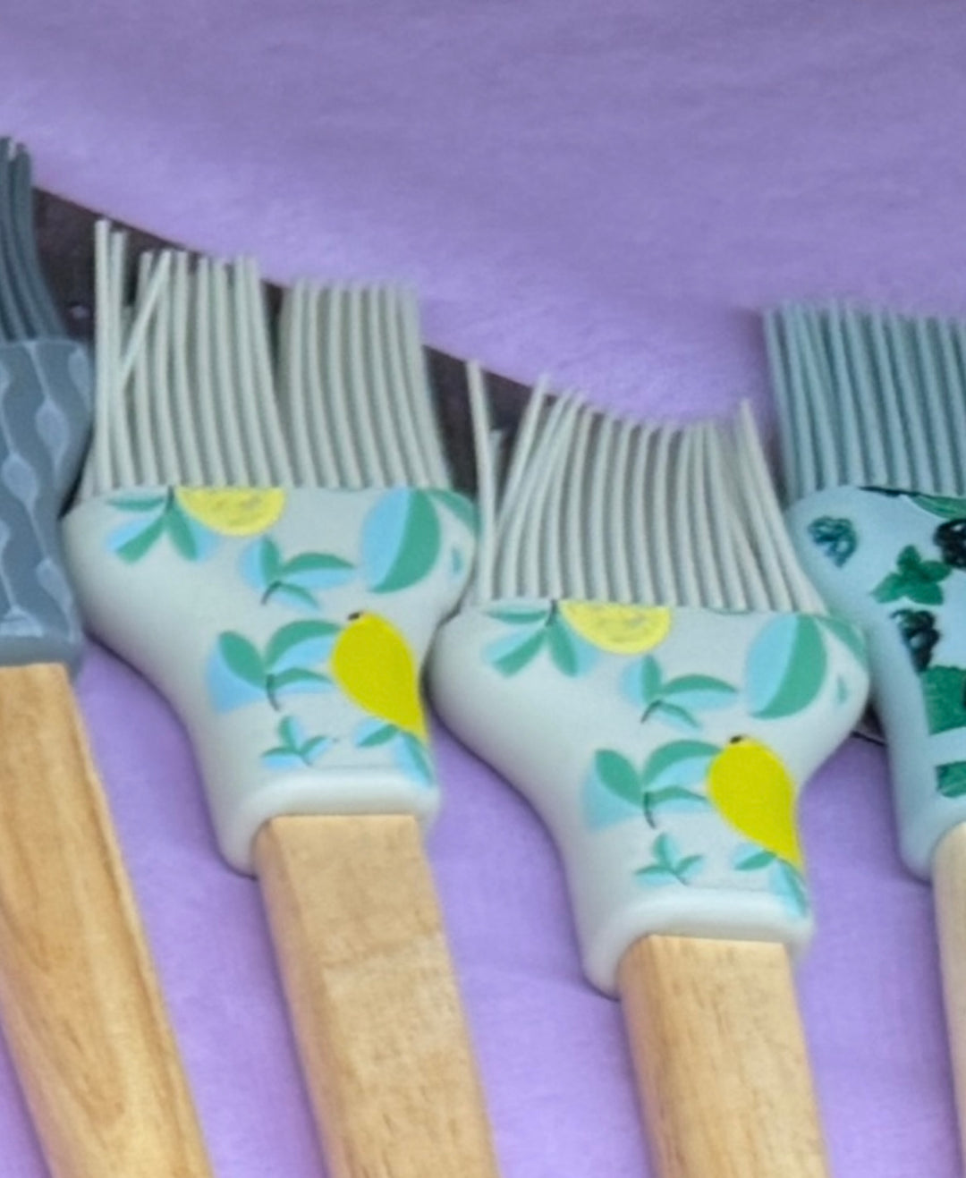 Krumbs Kitchen Farmhouse Collection Silicone Basting Brush - 4 designs