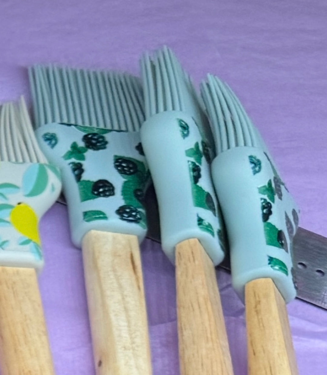 Krumbs Kitchen Farmhouse Collection Silicone Basting Brush - 4 designs
