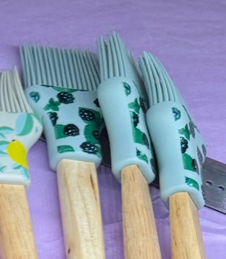 Krumbs Kitchen Farmhouse Collection Silicone Basting Brush - 4 designs