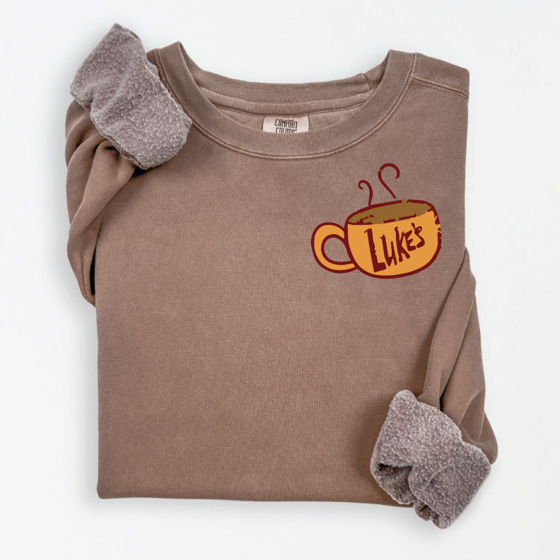 Pre-order ONLY! Gilmore Girls Christmas Coffee Tree Crew Sweatshirt - Available in several colors!