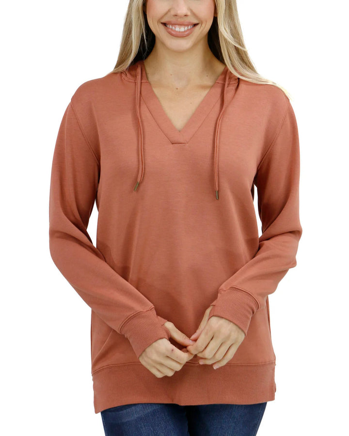 Grace and Lace. - Luxe Knit Sienna Hooded Pullover