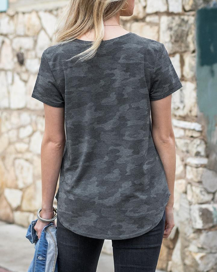 G&L Perfect Pocket Tee Prints- Charcoal Camo