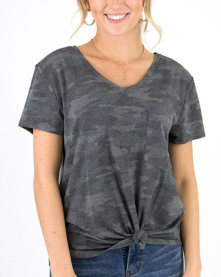 G&L Perfect Pocket Tee Prints- Charcoal Camo