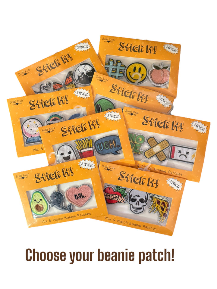 Mix & Match Patch Sets for Kids Beanies - In 8 Designs