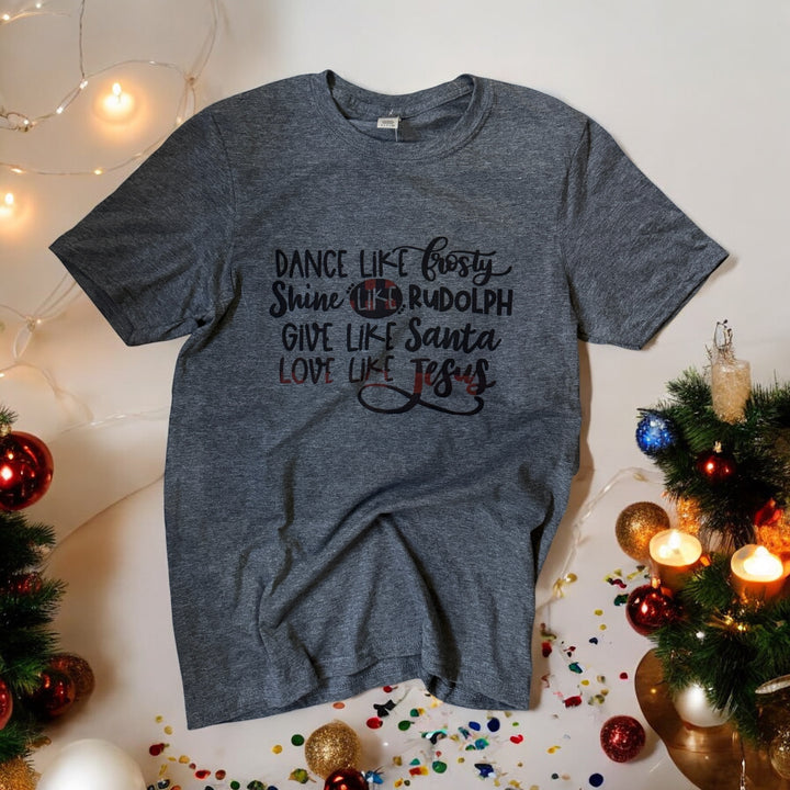 Dance like Frosty Graphic Tee - Dark Charcoal