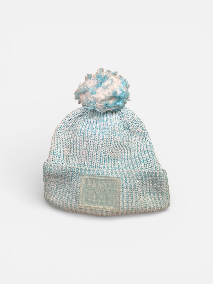 Kids/Toddler Love Your Melon Cuffed Pom Beanie - Teal/White