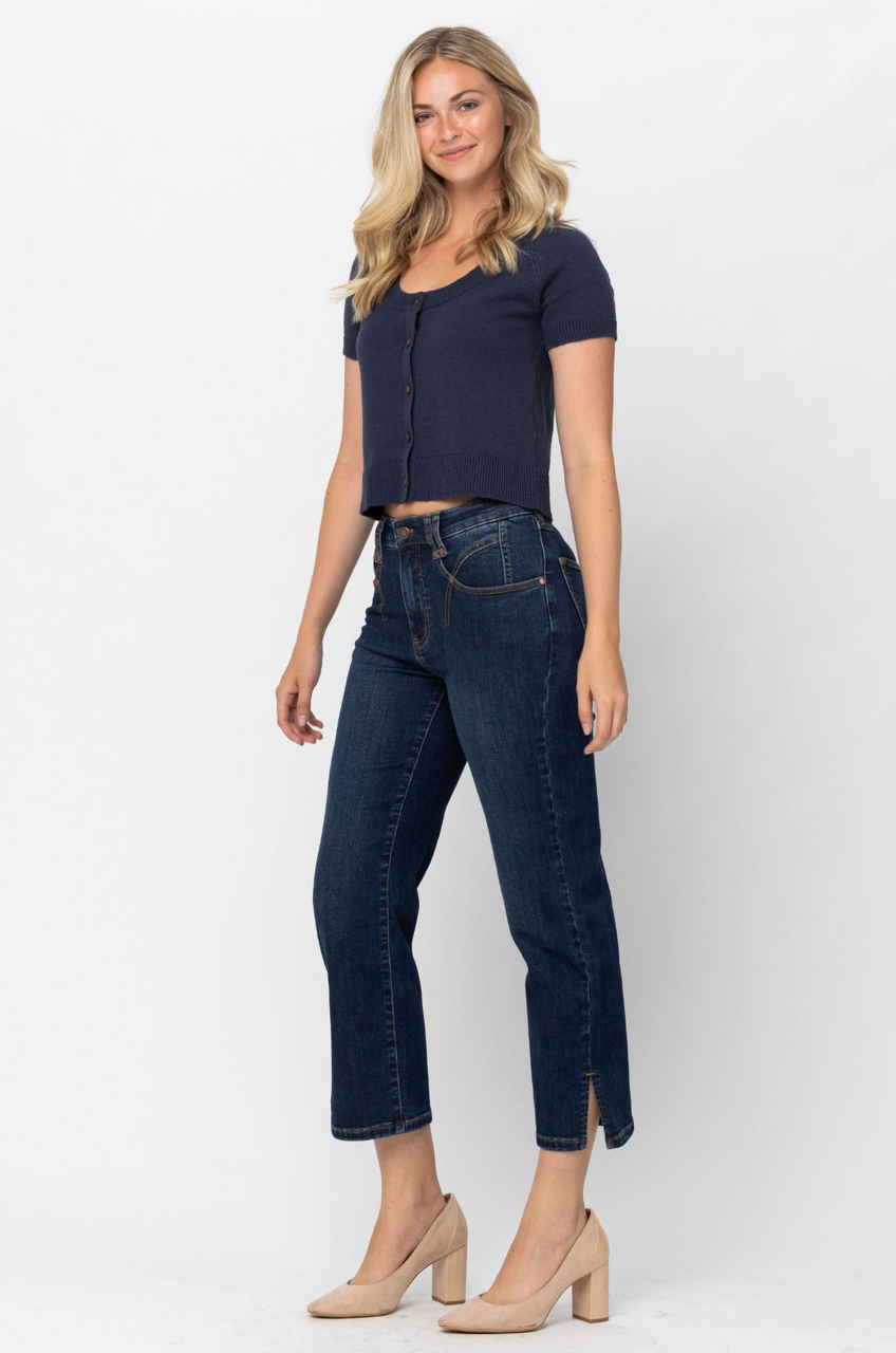 Judy Blue Center Stage High Rise Cropped Denim