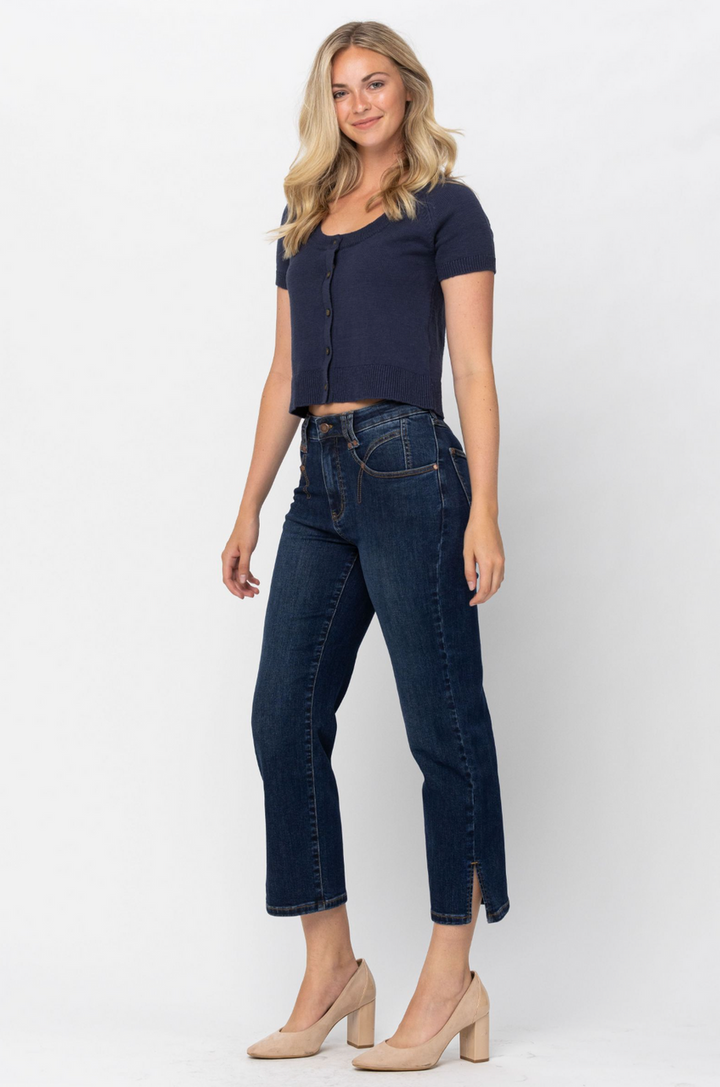 Judy Blue Center Stage High Rise Cropped Denim