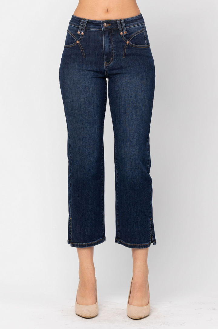 Judy Blue Center Stage High Rise Cropped Denim