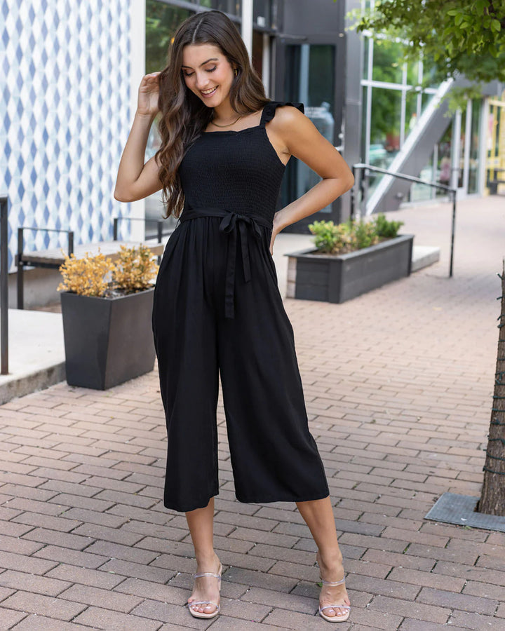 Grace and Lace- Smocked Jumpsuit