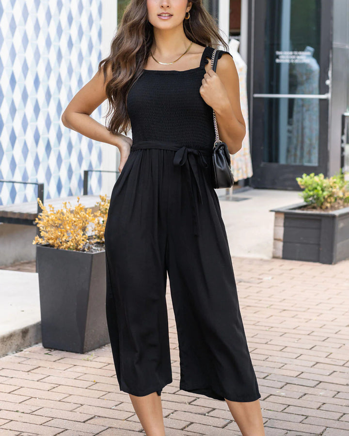 Grace and Lace- Smocked Jumpsuit