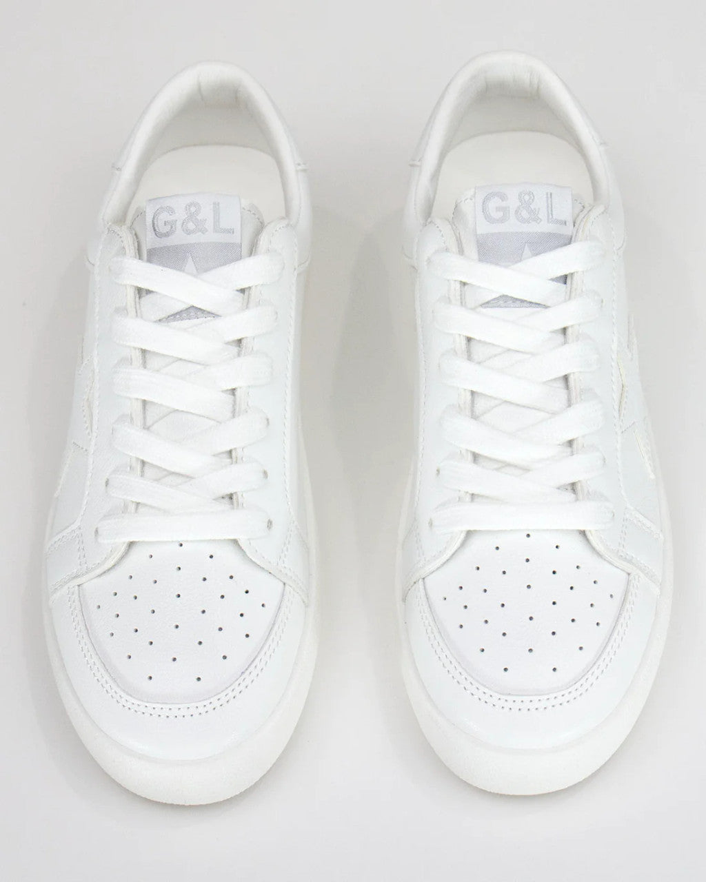 Grace and Lace- White Star Sneakers