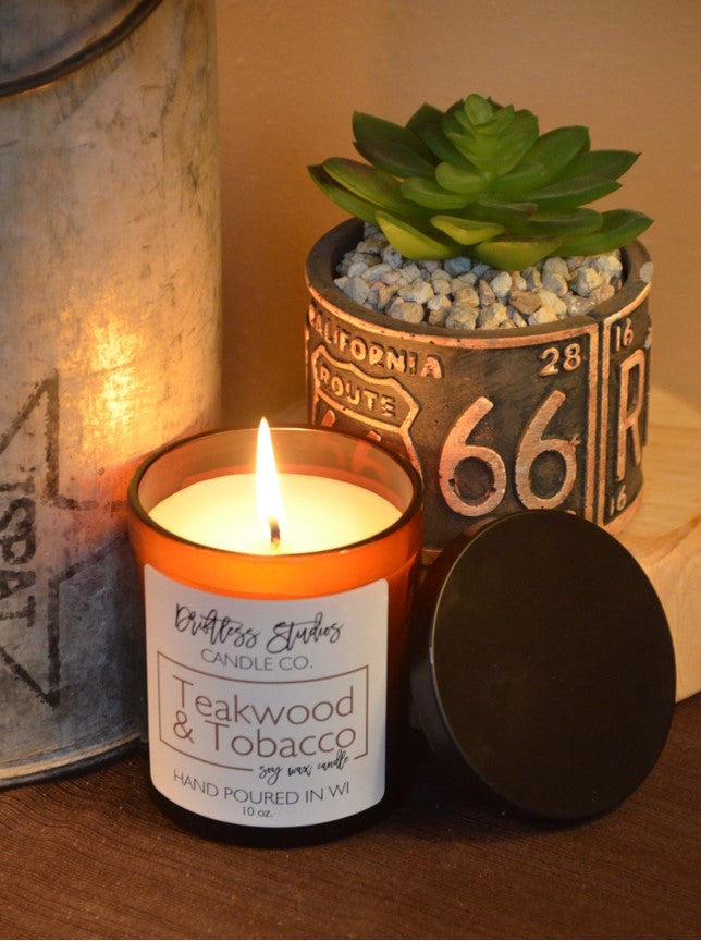 Driftless Studios- Teakwood and Tobacco Candle