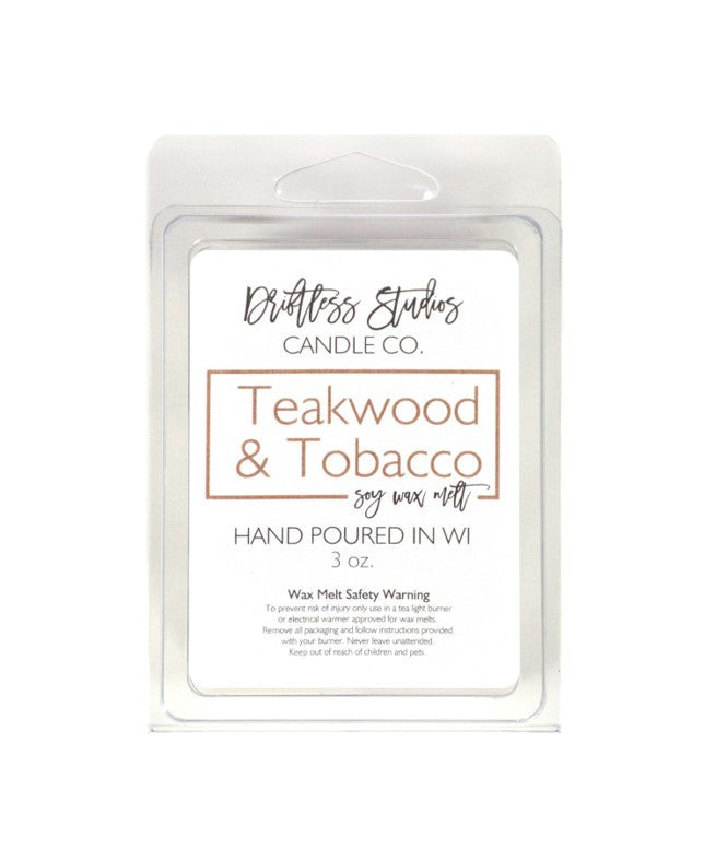 Driftless Studios- Teakwood & Tobacco Wax Melt