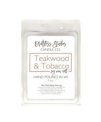 Driftless Studios- Teakwood & Tobacco Wax Melt