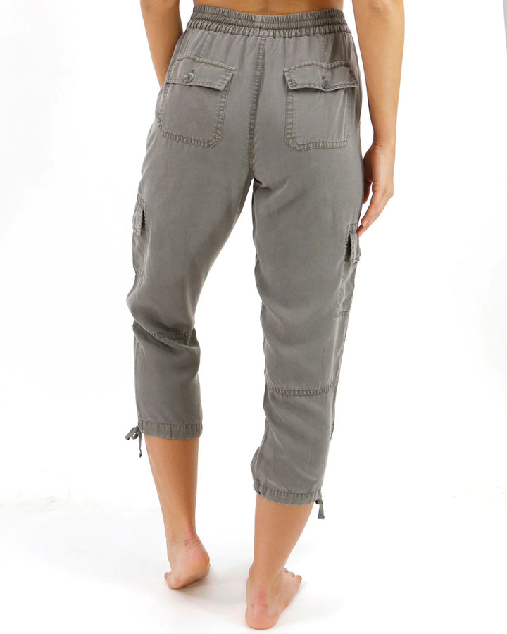 Grace and Lace  Tencel™ Lyocell Cropped Cargo Pants