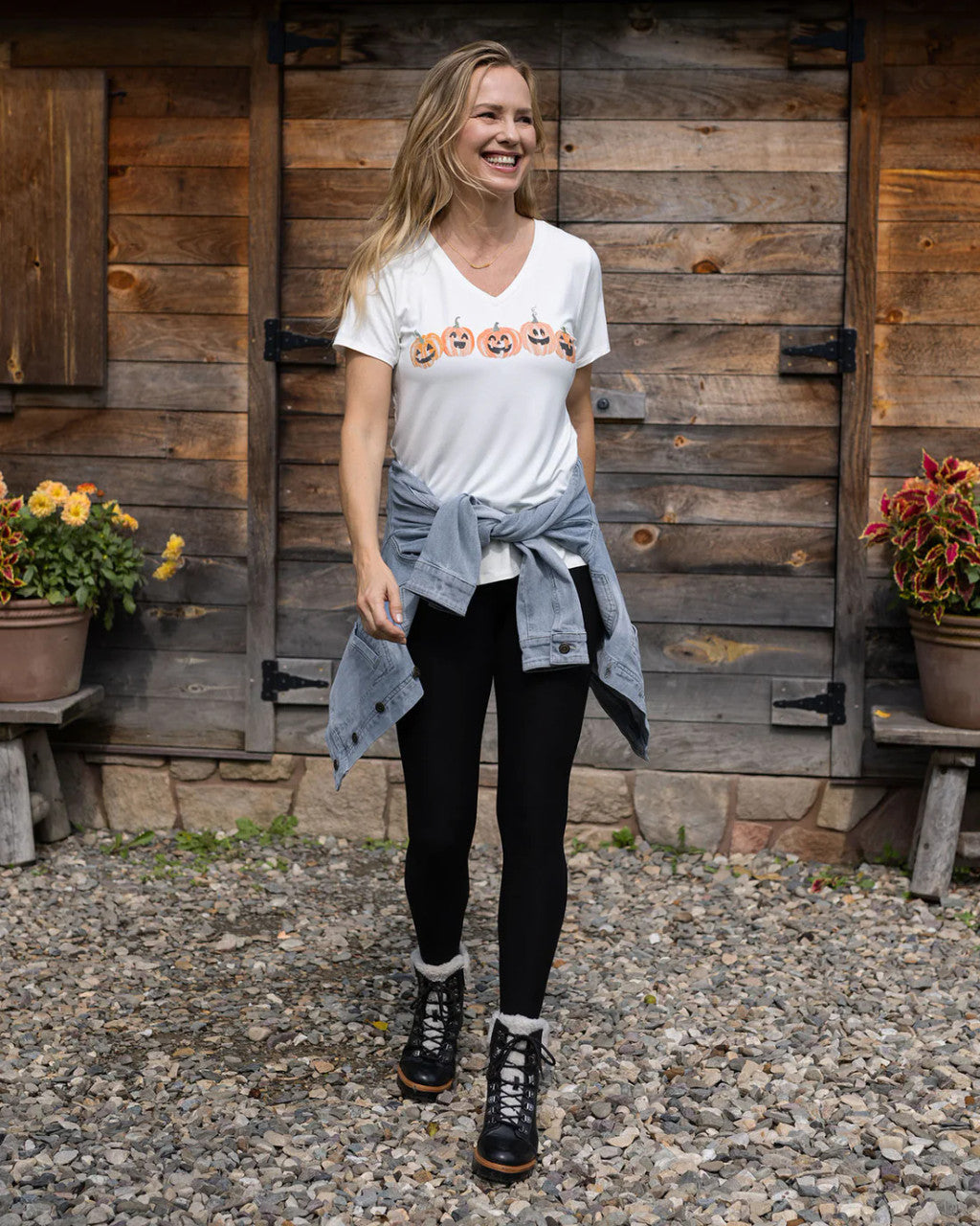 Grace and Lace - True Fit Pumpkin Graphic Tee