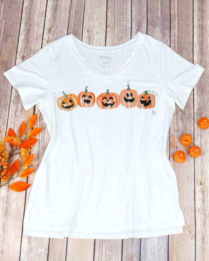 Grace and Lace - True Fit Pumpkin Graphic Tee