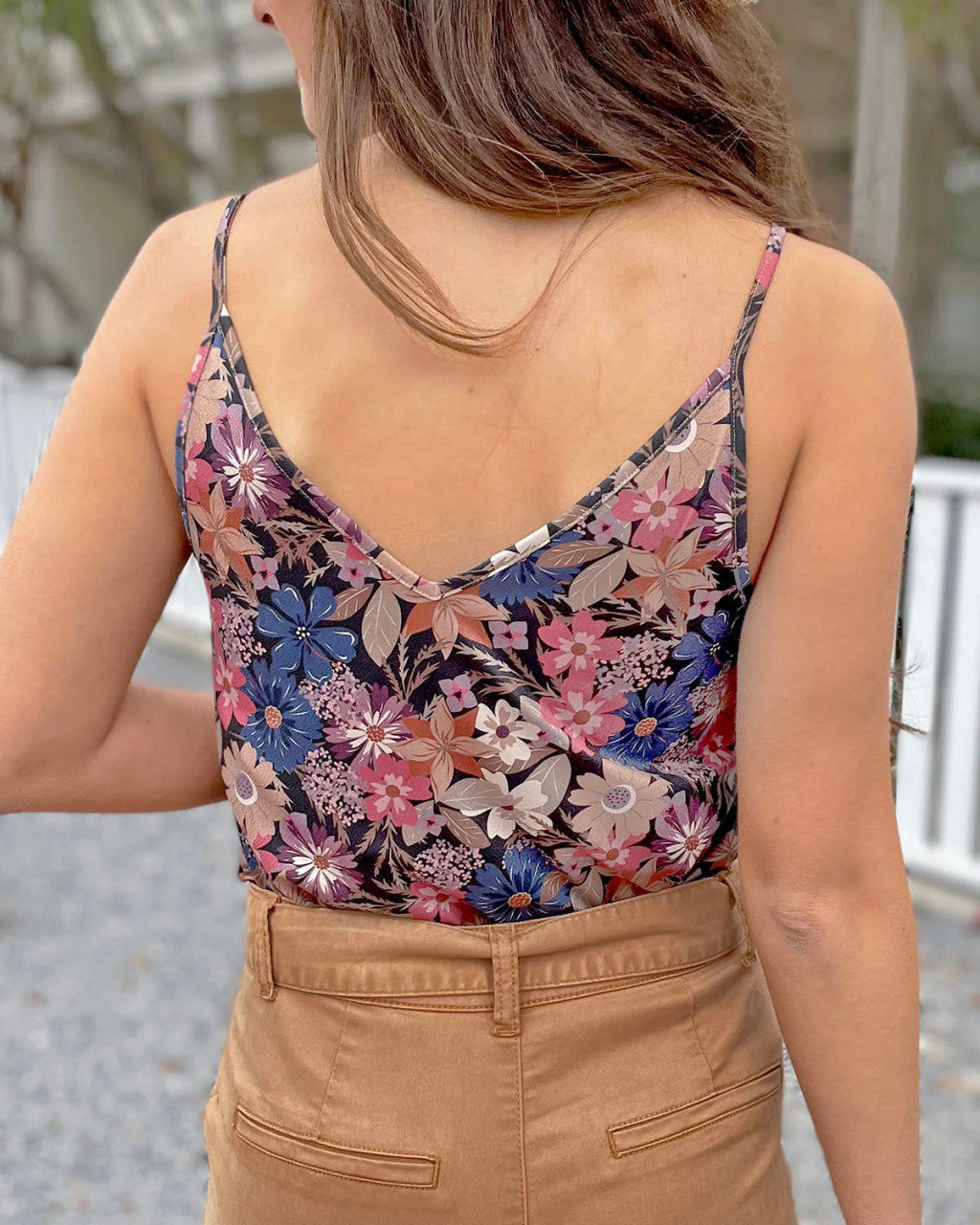 Grace and Lace V-Neck Floral Cami