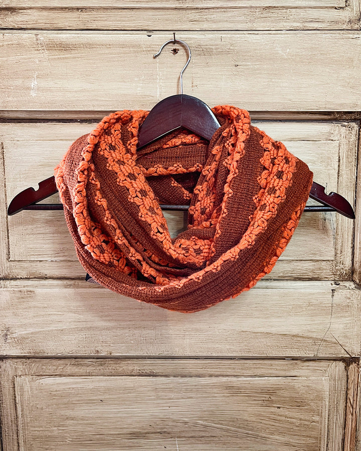 Tickled Pink Knit Winter Infinity Scarf - WFW459 - CORAL