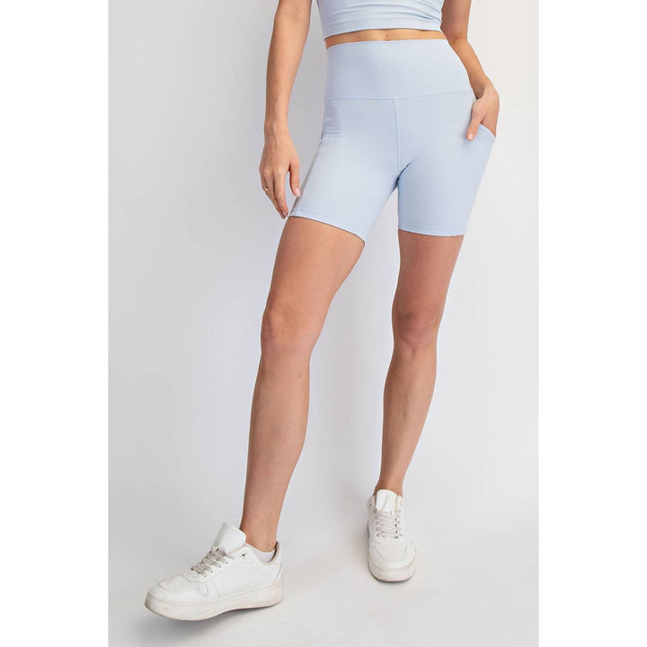 RAE MODE NYLON BUTTER 6IN BIKER SHORTS - 2 colors!