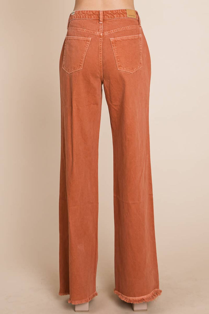 Wide Leg Jeans in Baked Clay