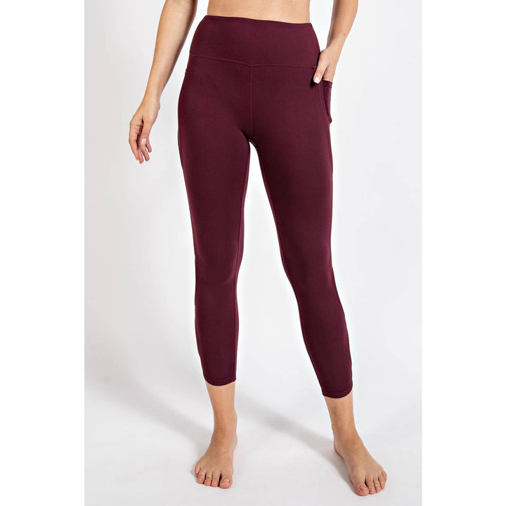 RAE MODE BUTTER HIGH RISE CROPPED YOGA LEGGINGS - GOLDEN APRICOT