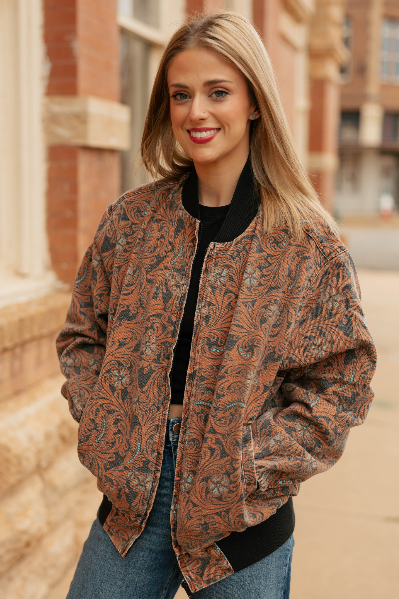 Keep It Western Bomber Jacket (Reg & Plus)