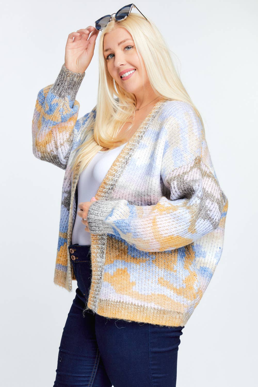 Misty Meadows Knit Oversized Cardigan