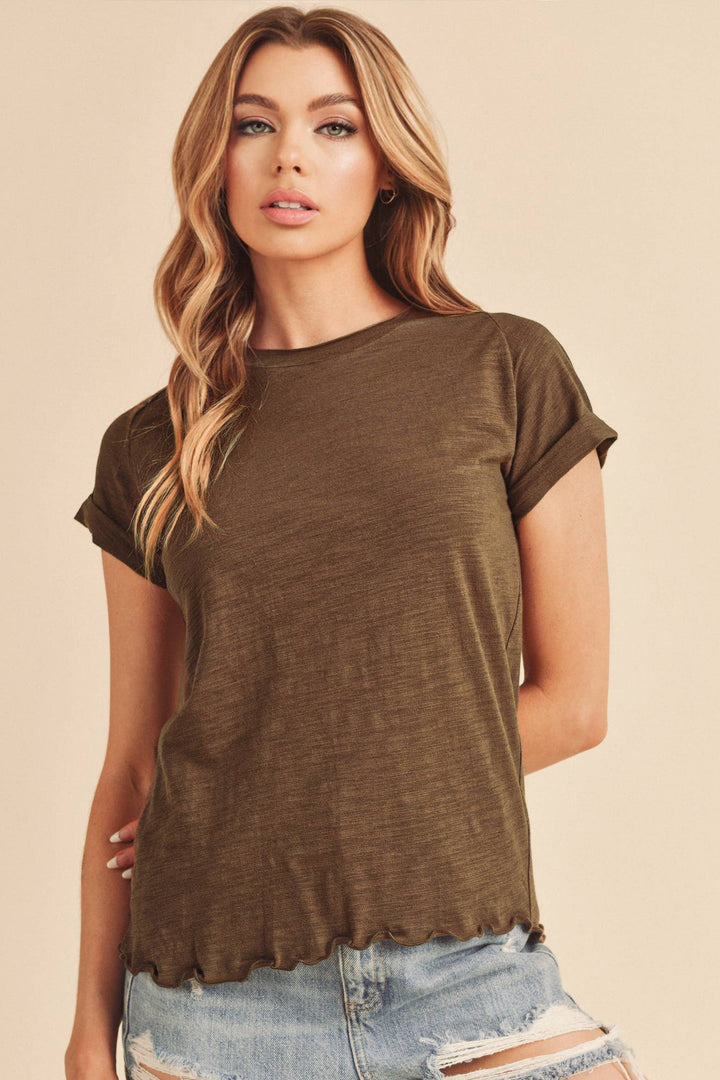 The Gwen Tee - Chocolate