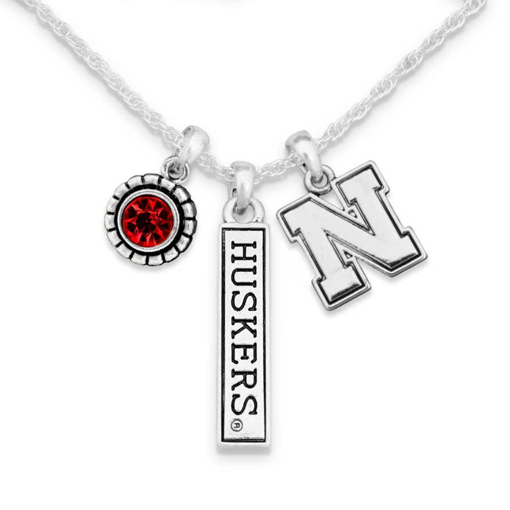 Nebraska Cornhuskers Trifecta Necklace