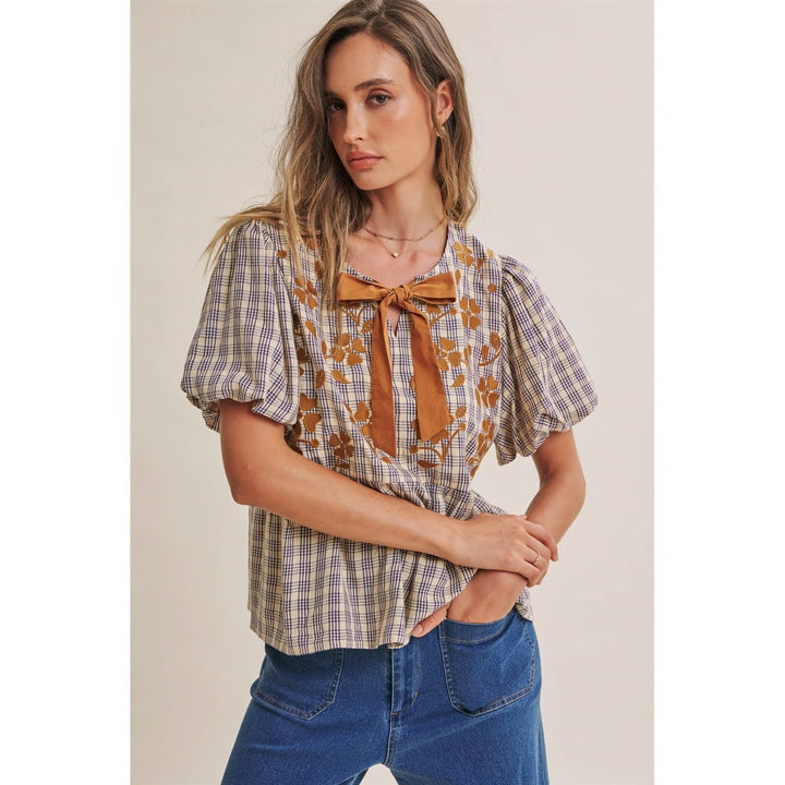 Country Charm Embroidered Blouse