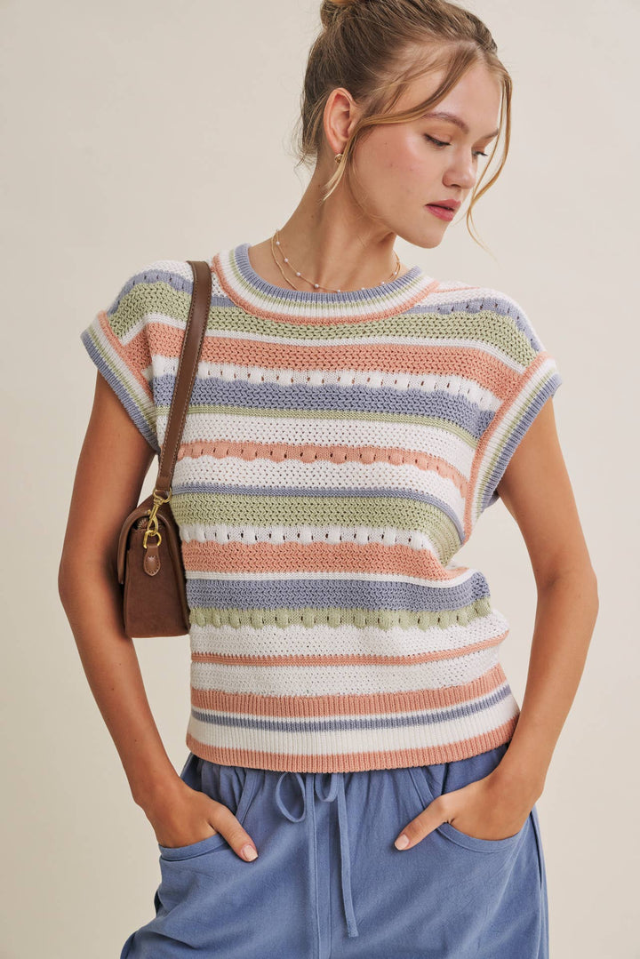 Spice of Life Striped Sweater Top