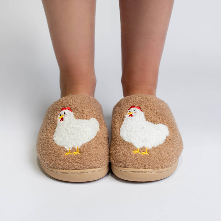 AFC Brown Chicken Slippers- Adult