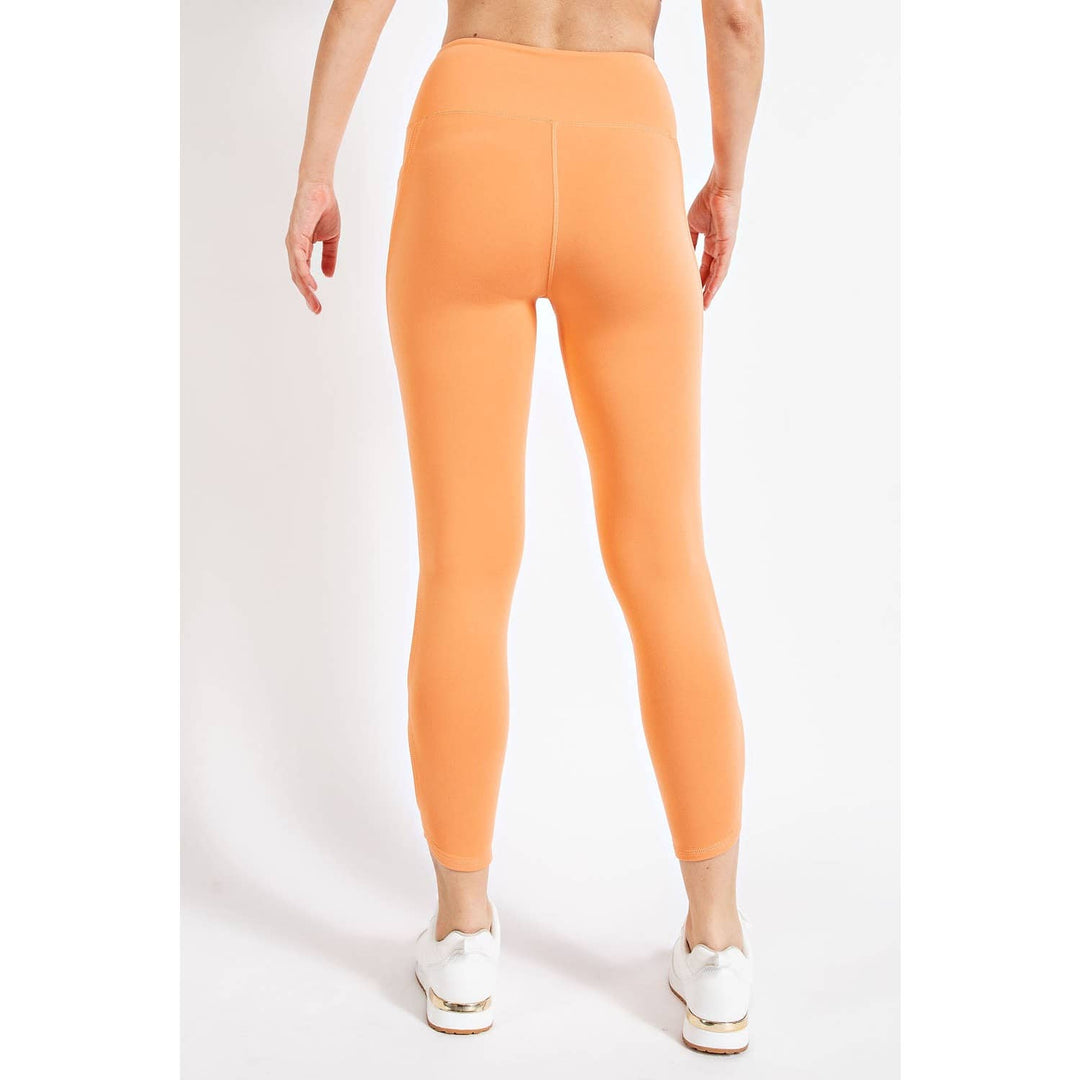 RAE MODE BUTTER HIGH RISE CROPPED YOGA LEGGINGS - GOLDEN APRICOT