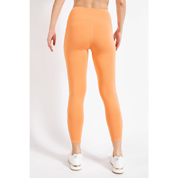 RAE MODE BUTTER HIGH RISE CROPPED YOGA LEGGINGS - GOLDEN APRICOT