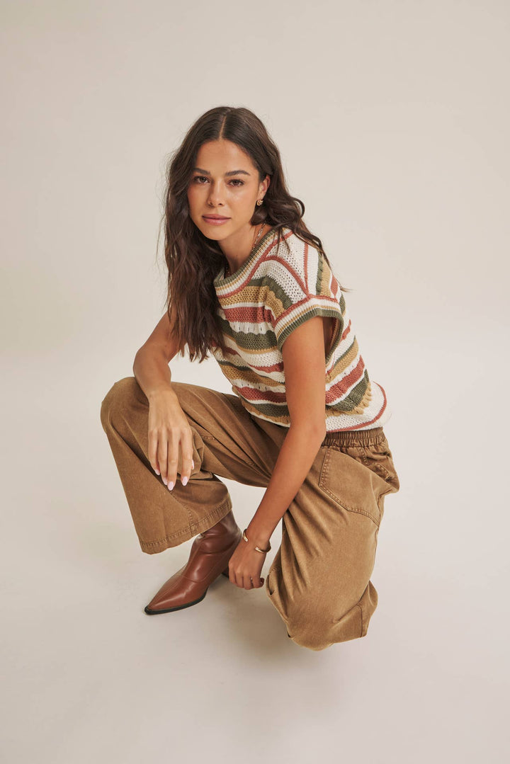 Spice of Life Striped Sweater Top