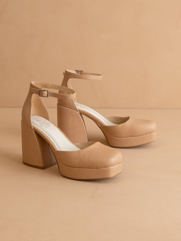 The Oslo Apricot | Chunky Platform Mary Janes