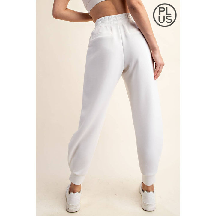 RAE MODE PLUS SIZE MODAL SCUBA FULL LENGTH JOGGER PANT - 3 COLORS