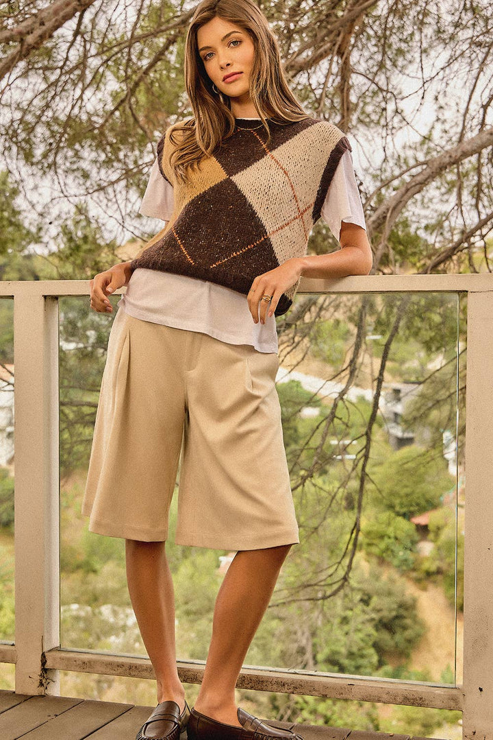 Campus Coffee Argyle Sweater Vest
