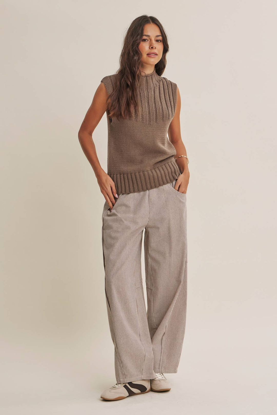 Everyday Favorite Striped Barrel Pants – 3 Colors