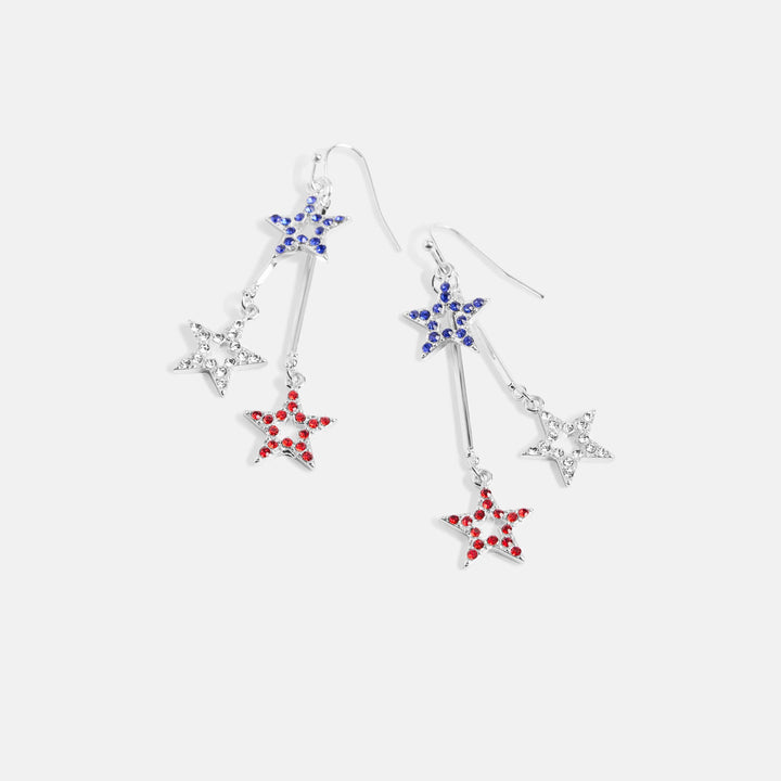 Patriotic Star Pop Earring