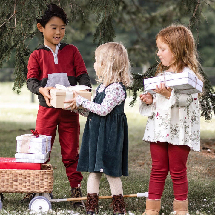 Holiday Snowflakes Organic Tunic & Pants Set